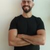 Hustle Casual T-Shirt Crew Neck Black