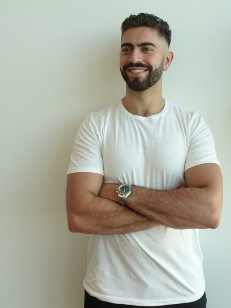 Hustle Casual T-Shirt Crew Neck White